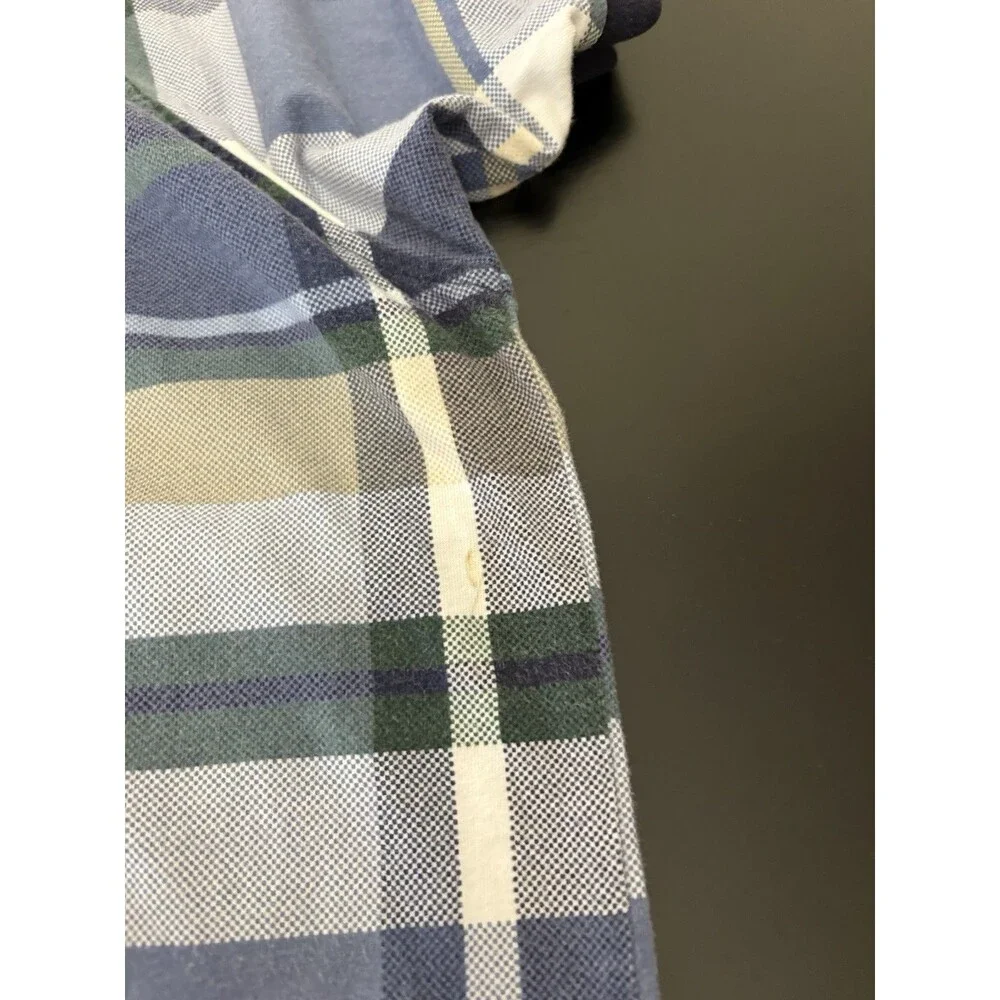 Ralph Lauren Chaps Polo Shirt Plaid XL, Vintage 90s,